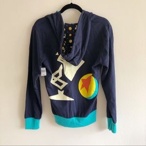 Disney The World of Pixar Zip Jacket Hoodie Luxo Ball and Luxo Jr. Lamp